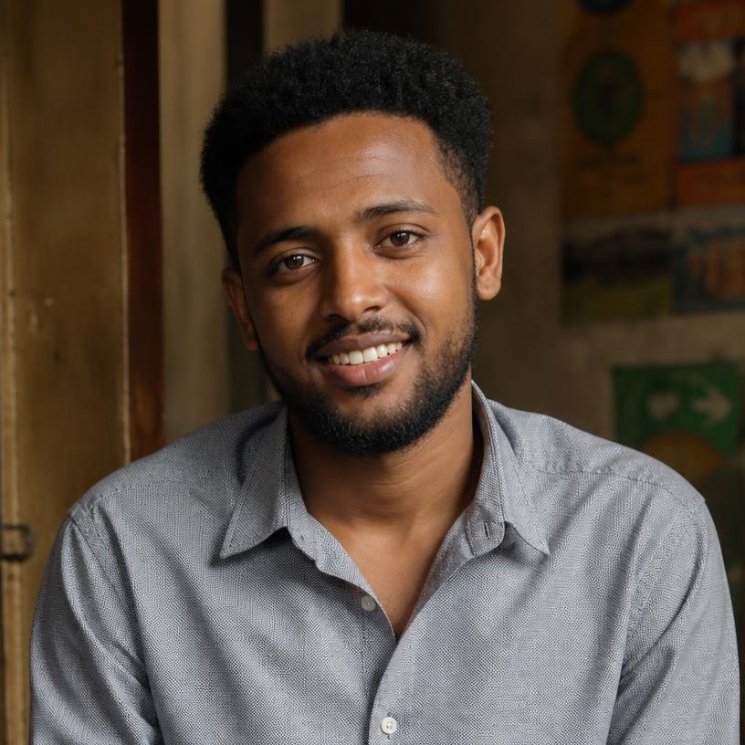 Profile photo of Uncle Tesfay, an Eritrean man smiling